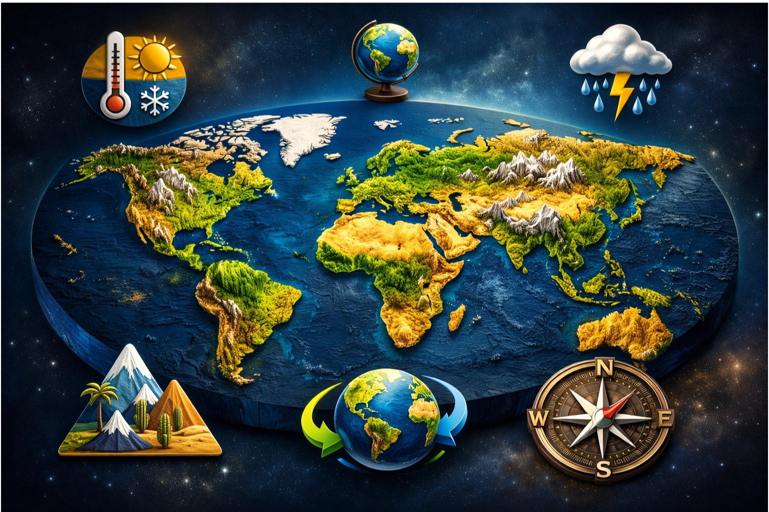 بنك اسئلة مادة الجغرافيا الصف الثالث الثانوي